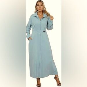 X&Y, Beautiful Lightweight, Soft Teal Green, POCKETS,Excellent Condition,Size XL